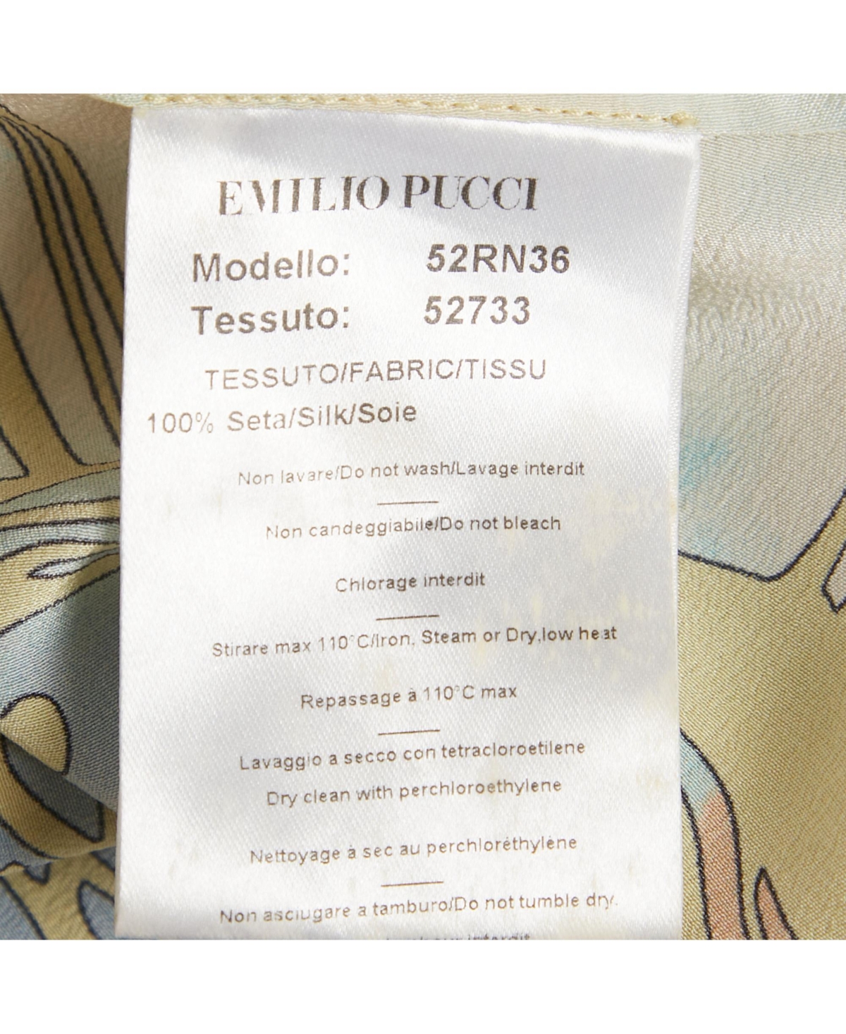 Pre-Owned Emilio Pucci Women's Printed Silk Sleeveless Top