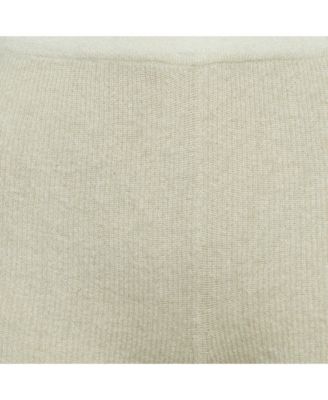 Women's Cream Textured Rib Kit Shorts