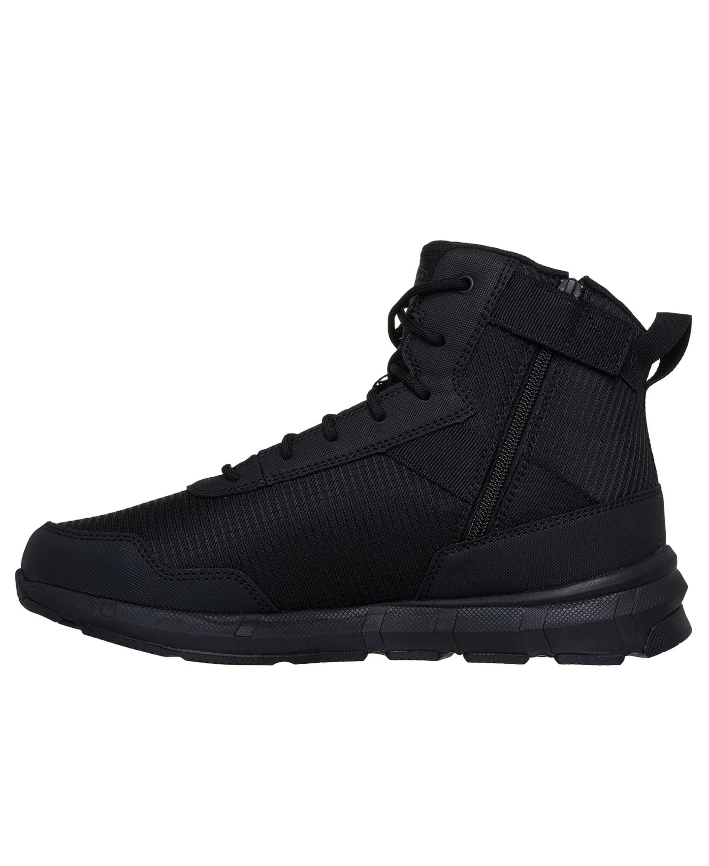 Мужские ботинки Skechers Terra Draft Tactical Zip Mesh Work Boots, цвет: Чёрный — фото 3