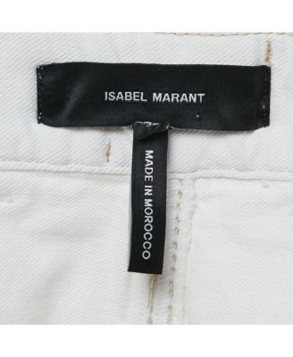 Women's White Denim Braided Shorts