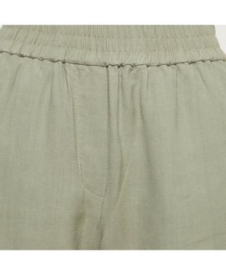 Women's Grey Linen Blend Pants