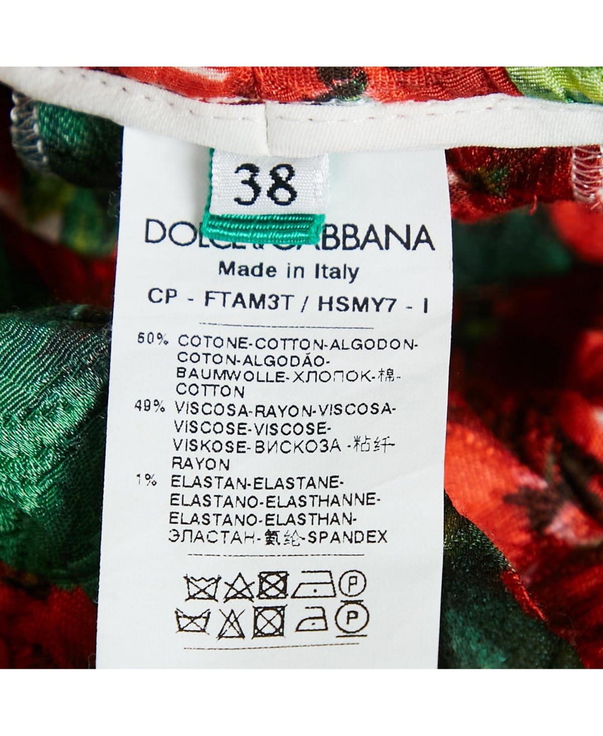 Pre-Owned Dolce & Gabbana Women's Multicolor Floral Print Jacquard Trousers