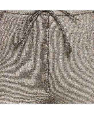 Women's Metallic/multicolor Lurex Knit Pants