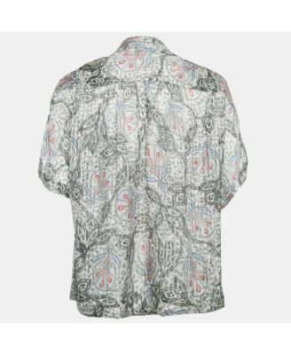 Women's Printed Silk Blouse
