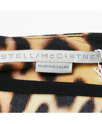 Women's Brown Leopard Print Silk Tie-Up Trousers