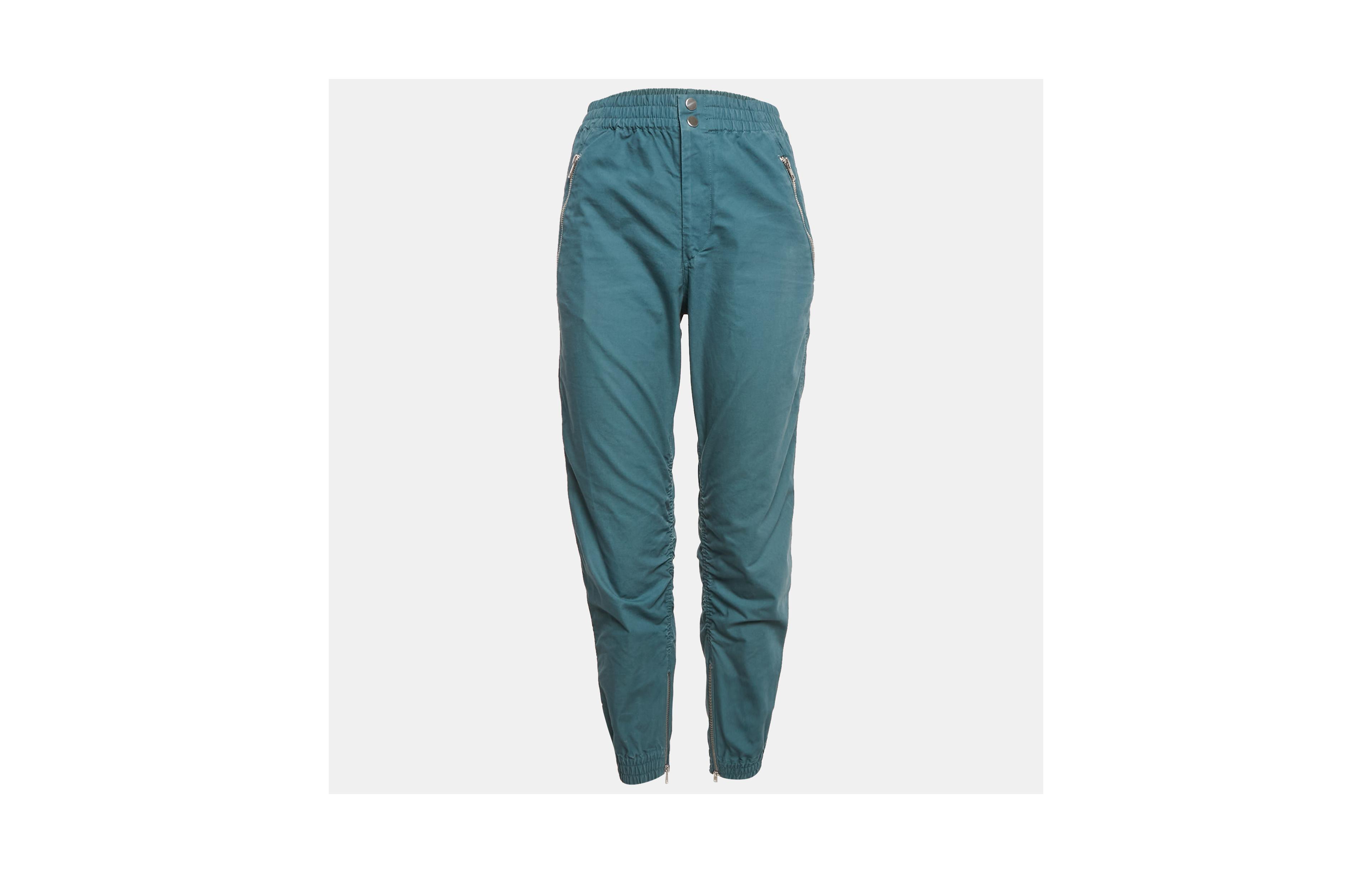 Pre-Owned Isabel Marant Women's Etoile Blue Cotton Nemes Elasticated Pants