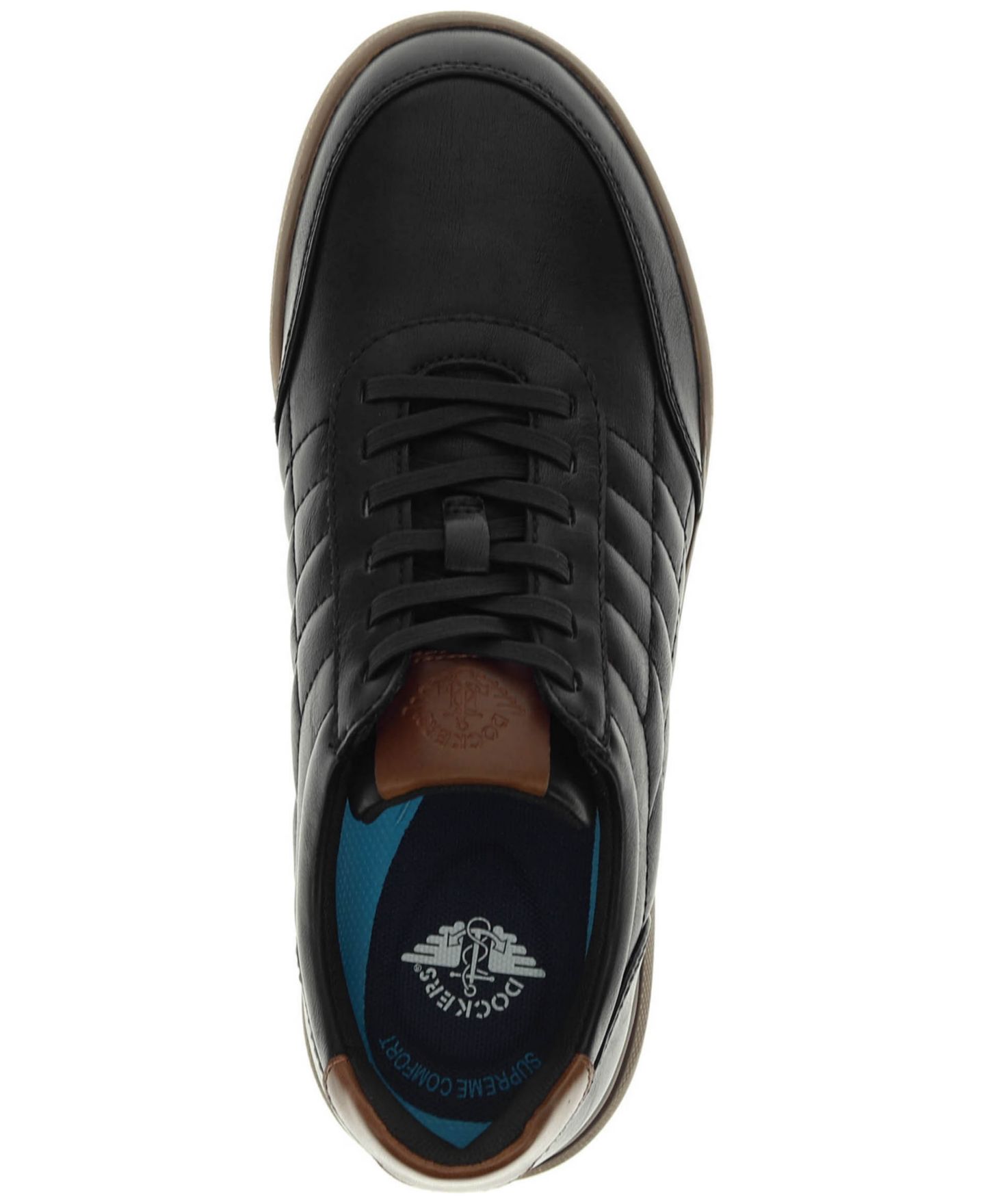 Мужские кроссовки Dockers Brady Lace-Up Casual, цвет: Чёрный — фото 4