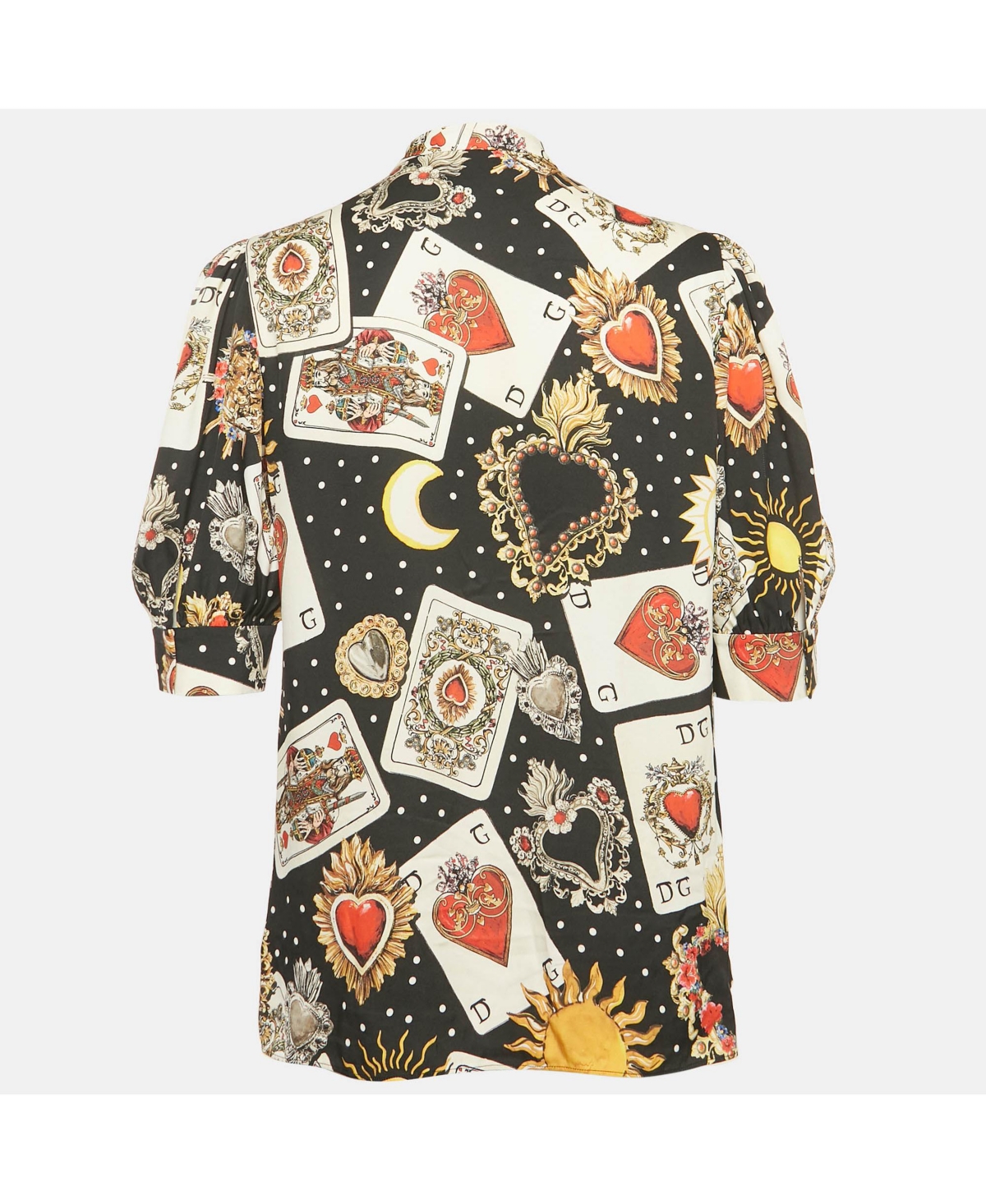 Pre-Owned Dolce & Gabbana Women's Printed Silk Blouse