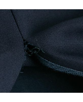 Women's Navy Blue Cotton Blend Pencil Skirt