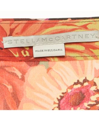 Women's Multicolor Floral Print Silk Wrap Style Midi Skirt