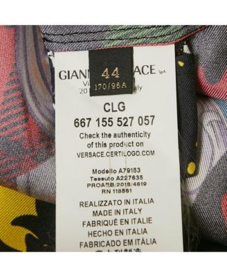 Women's Multicolor Printed Silk Shirt