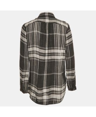 Women's Brit Monochrome Checks Crepe Tunic