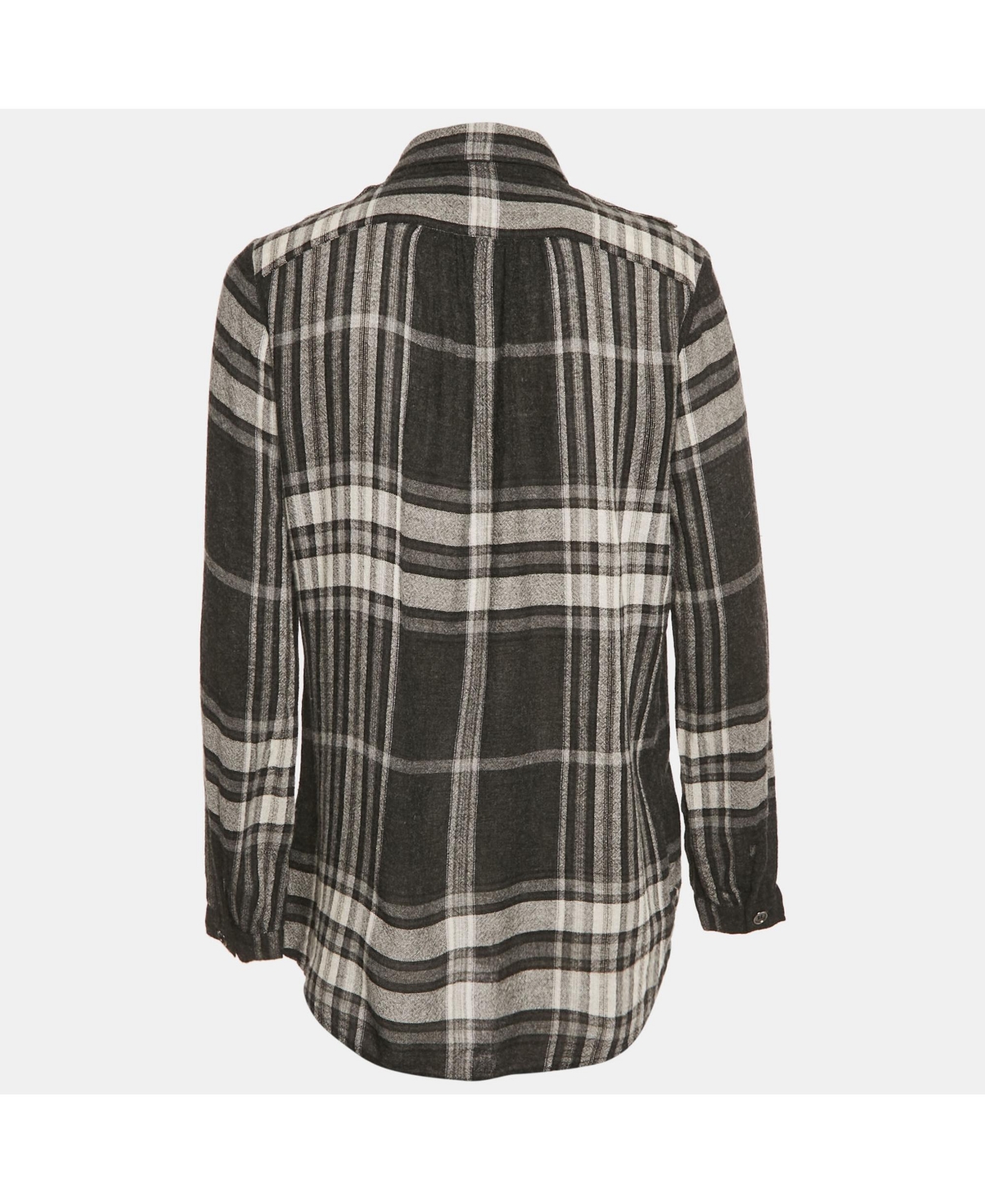 Pre-Owned Burberry Women's Brit Monochrome Checks Crepe Tunic