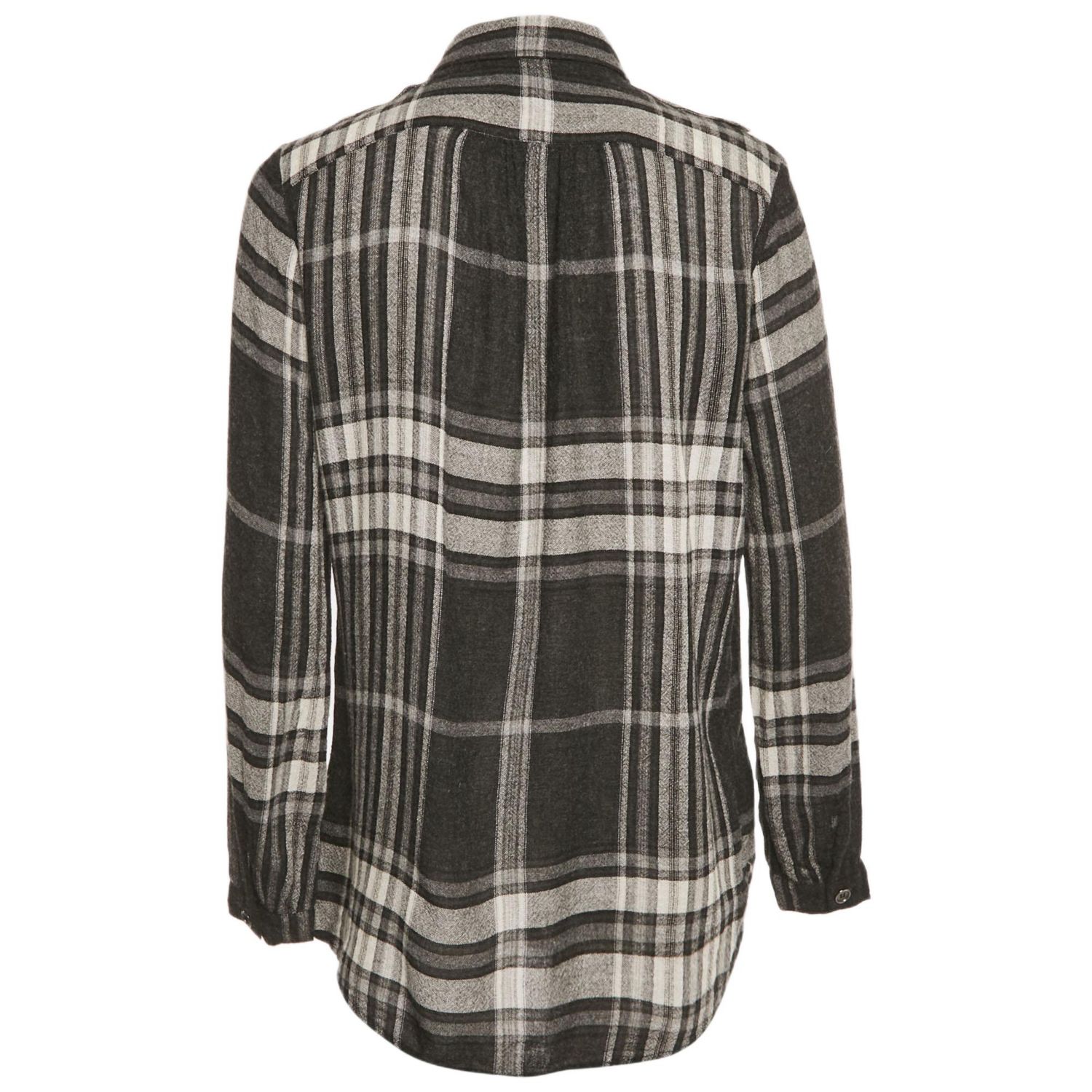 Women's Brit Monochrome Checks Crepe Tunic