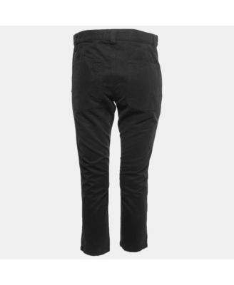 Women's Etoile Black Cotton Cropped Trousers