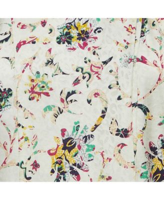 Women's Etoile Multicolor Print Crepe Long Sleeve Blouse