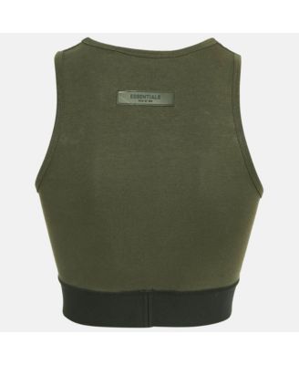 Women's Essentials Military Cotton Knit Sport Tank Top