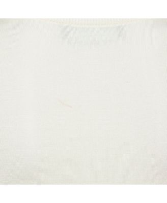 Women's Cream Printed Silk Cardigan