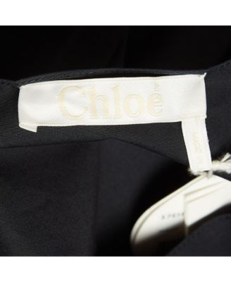 Women's Navy Blue Poplin Tie-Up Cold Shoulder Blouse