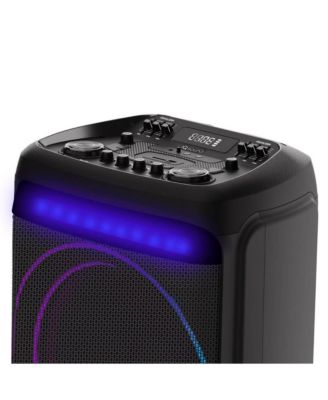 2×15" Bluetooth Light Show Party Speaker with Wireless Microphone and Remote