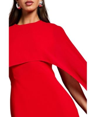 Women's Cape Sleeve Maxi Dress