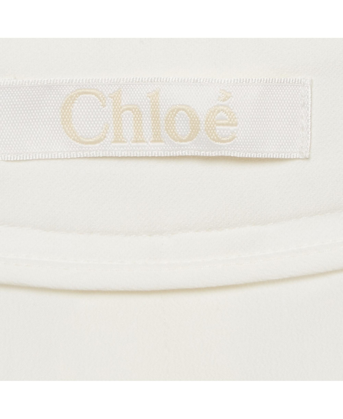 Pre-Owned Chloe Women's Milk White Crepe Wide-Leg Pants