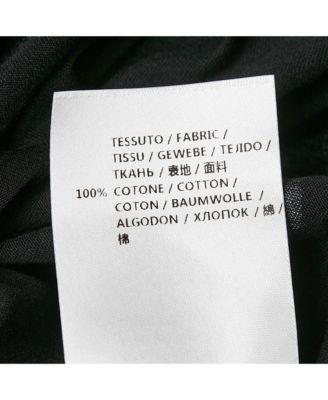 Women's Black Ribcage Print Cotton T-Shirt