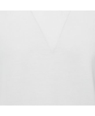 Men's White Jersey Crewneck T-Shirt