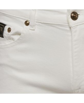 Men's Jeans Couture White Logo Embroidered Denim Slim Fitr Jeans