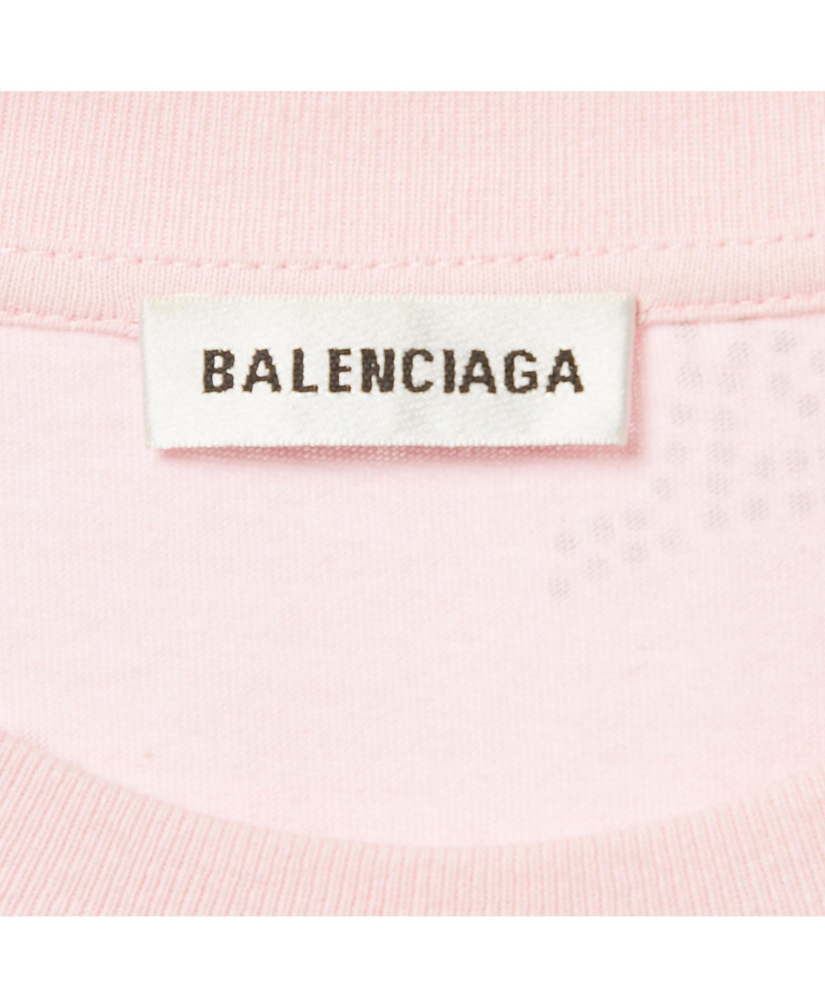 Pre-Owned Balenciaga Women's Pink Eiffel Tower Crystal Jersey T-Shirt
