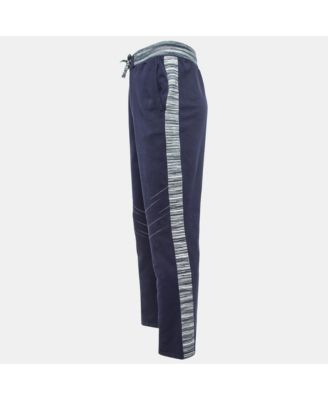 Women's Navy Blue Cotton Drawstring Lounge Pants