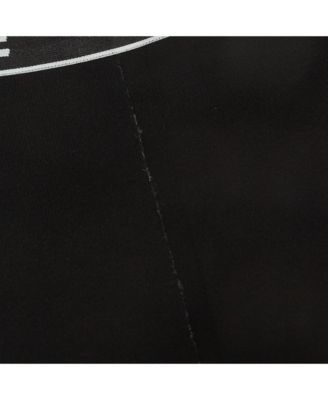 Women's Black Logo Intarsia Knit Active Wear Leggings