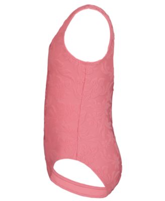 Girls' 7-16 Floral Loop One-Piece Swimsuit