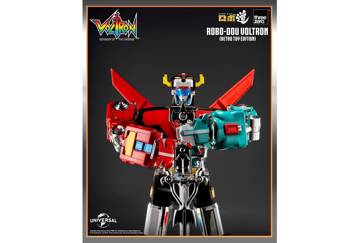 Voltron Retro Toy Edition Robo-dou Collectible Figure | Voltron: Defender Of The Universe | threezero