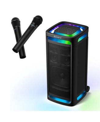 ULT TOWER 9AC Bluetooth Party Speaker Bundle with ULT Mic Wireless Microphones