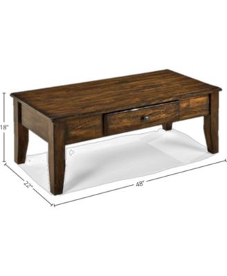 48"" x 22"" Coffee Table in Raisin