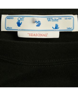 Men's Black Logo Embroidered Cotton Crewneck T-Shirt