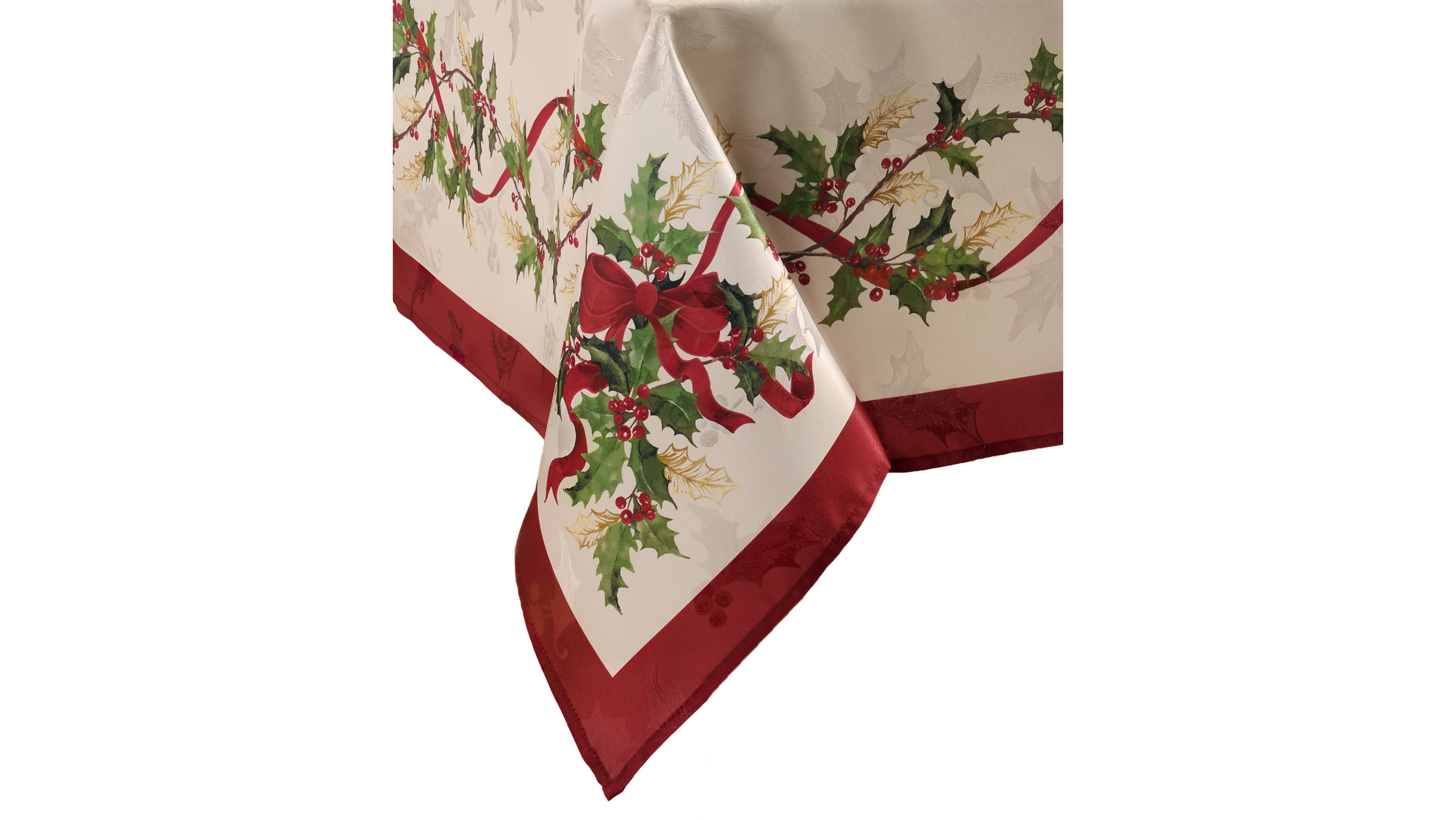 Villeroy & Boch Winter Bows and Garland Tablecloth, 60" x 120"