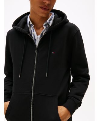 Men's Long Sleeve Zip-Front Flag Logo Hoodie