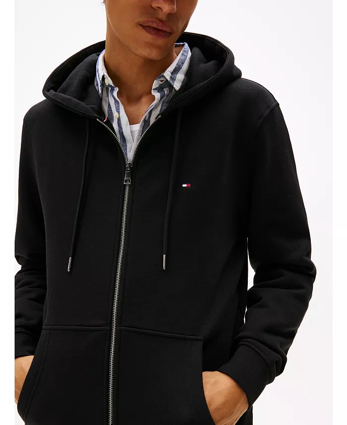 Men's Long Sleeve Zip-Front Flag Logo Hoodie - thumbnail 3