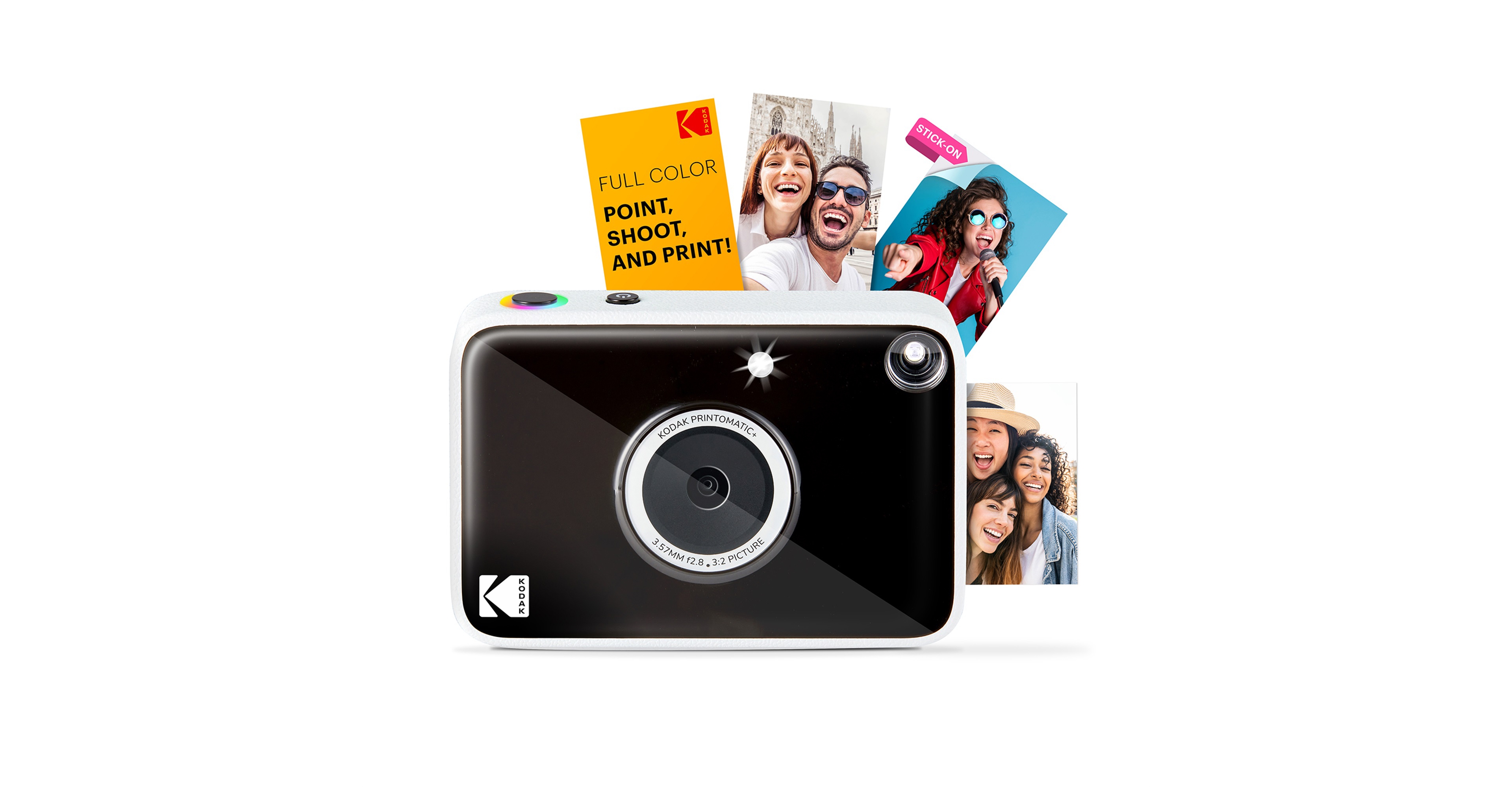 Kodak Printomatic+ Instant Print Camera 10MP, Rgb Led, Zink Photo Prints