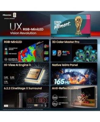 116” Class UX Series RGB MiniLED ULED 4K Google TV (2025)