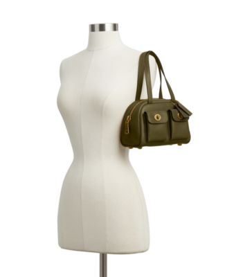 Originals Twin Turnlock Small Waxed Leather Shoulder Bag 20