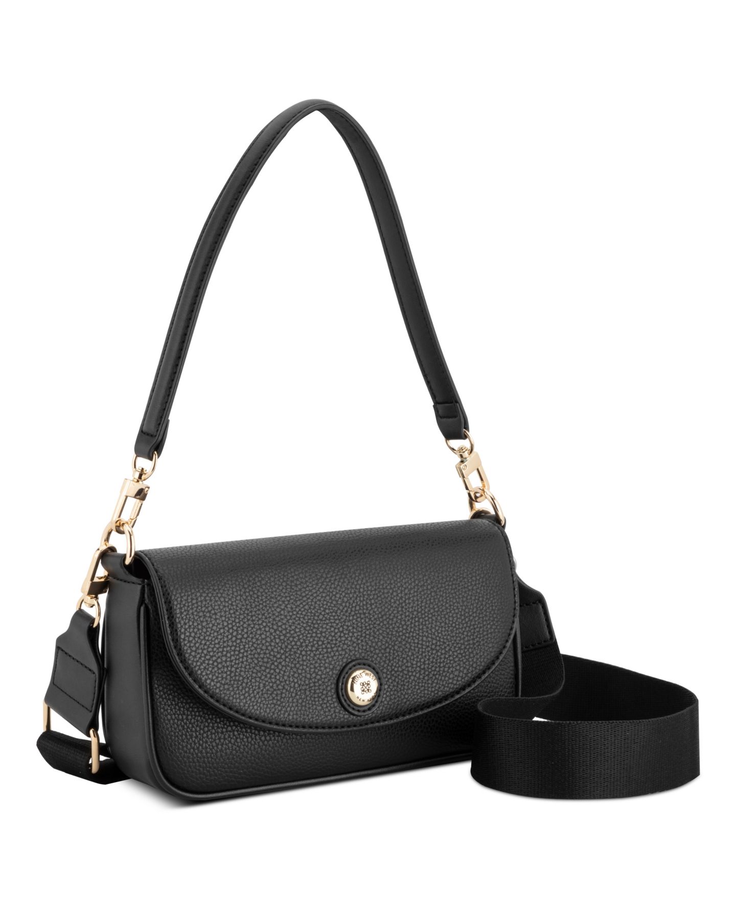 Женская сумка Nine West Rigina Flap Shoulder Crossbody, цвет: Чёрный — фото 2
