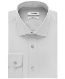 Men's Big & Tall Classic-Fit Non-Iron Herringbone Dress Shirt