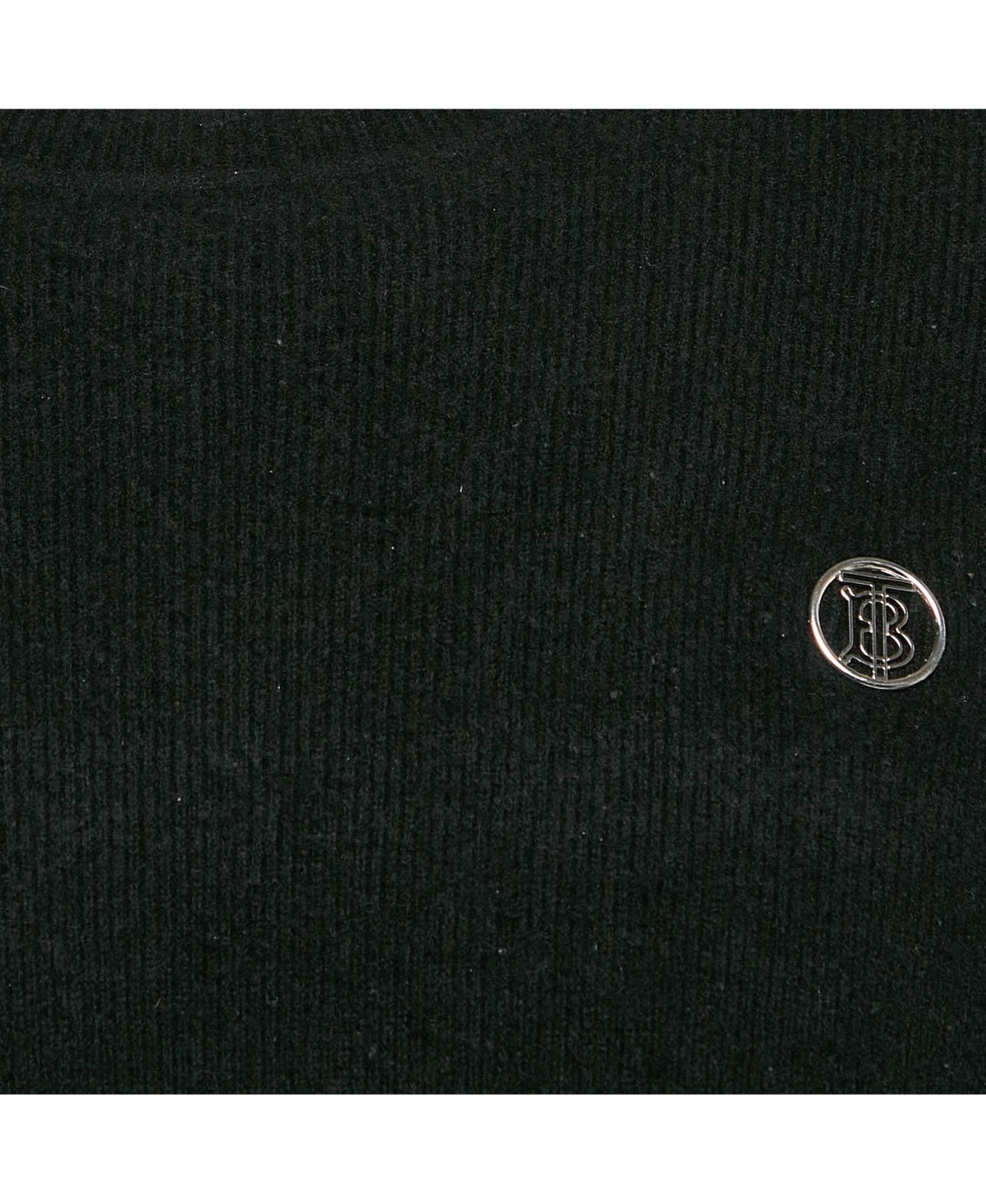 Pre-Owned Burberry Men's Black Monogram Motif Cashmere & Cotton Knit Sweater