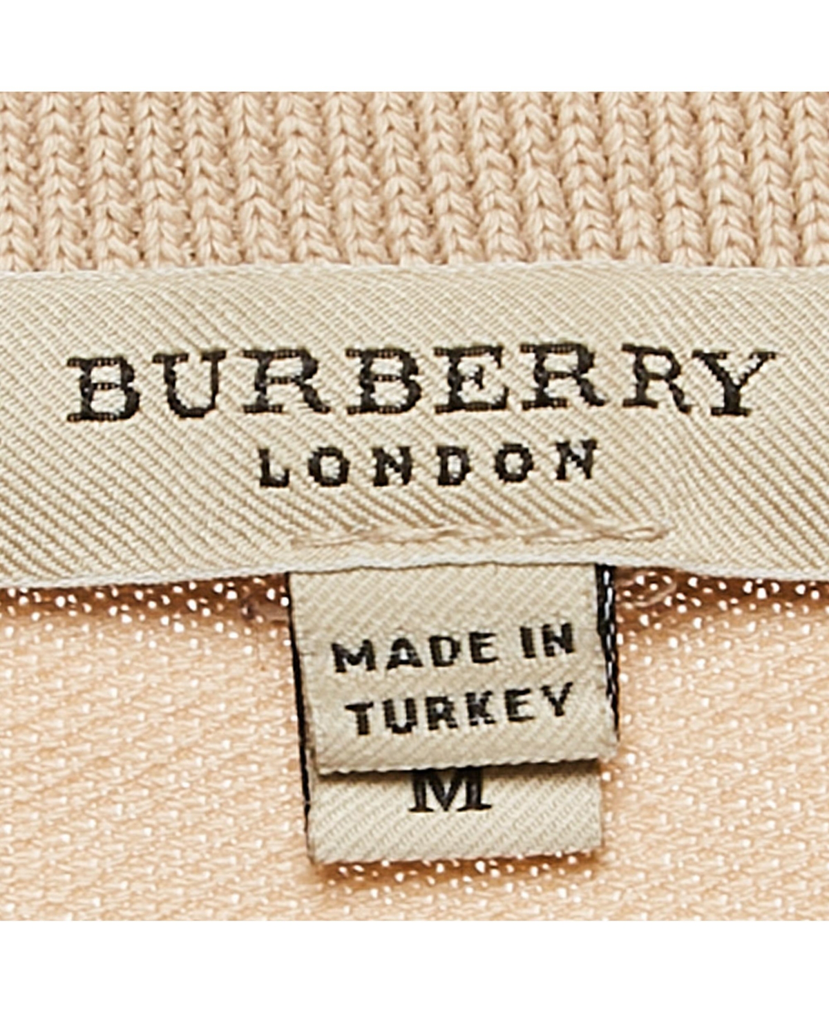 Pre-Owned Burberry Women's Beige Cotton Pique Polo T-Shirt