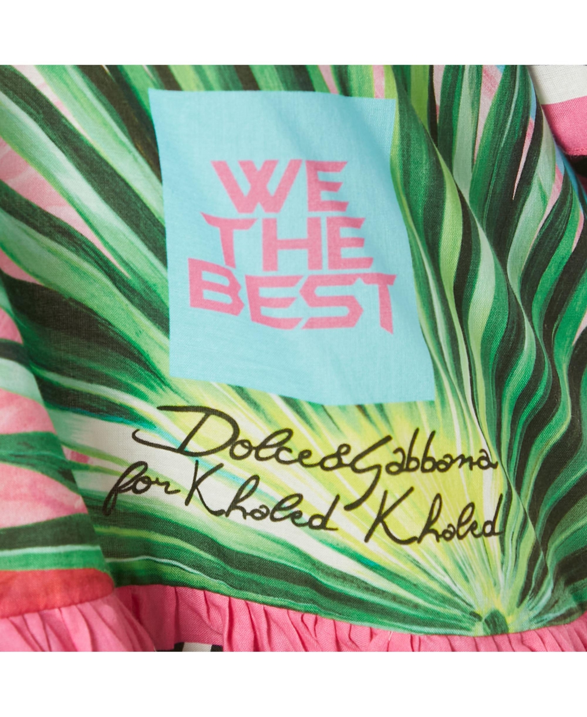 Pre-Owned Dolce & Gabbana Women's Khaled Multicolor Flamingo Print Cotton Kaftan Mini Dress