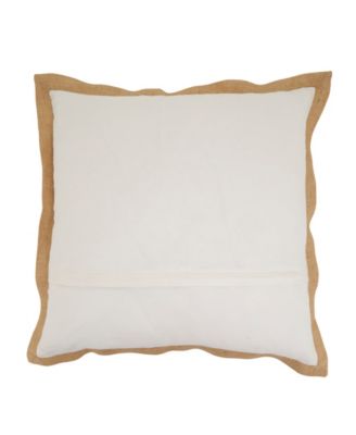 Embroidered Owl Poly Filled Decorative Pillow, 20" x 20"