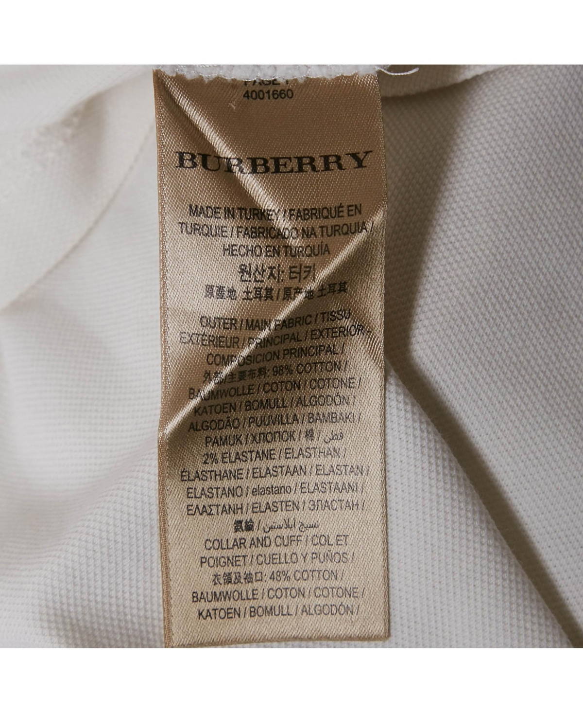 Pre-Owned Burberry Women's Cotton Pique Polo T-Shirt